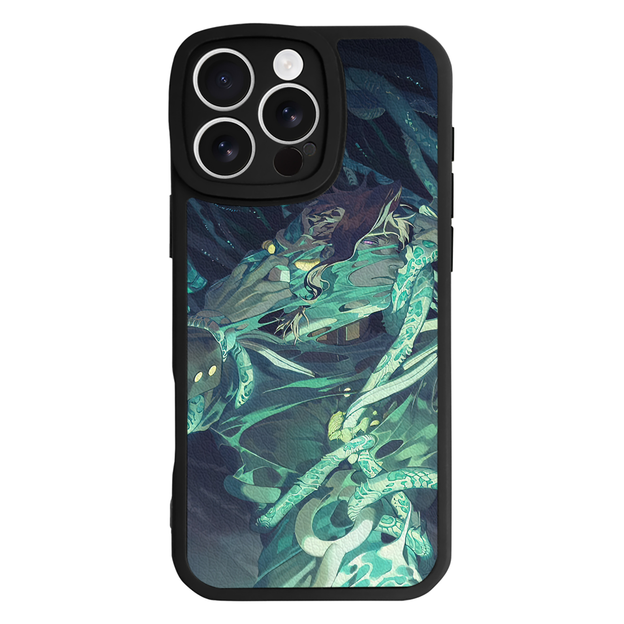（画像用） ジョジョの奇妙な冒険 JoJo's Bizarre Adventure 【iPhone 16シリーズ対応】シリコンスマホケース（レザー調） 材質：シリコン